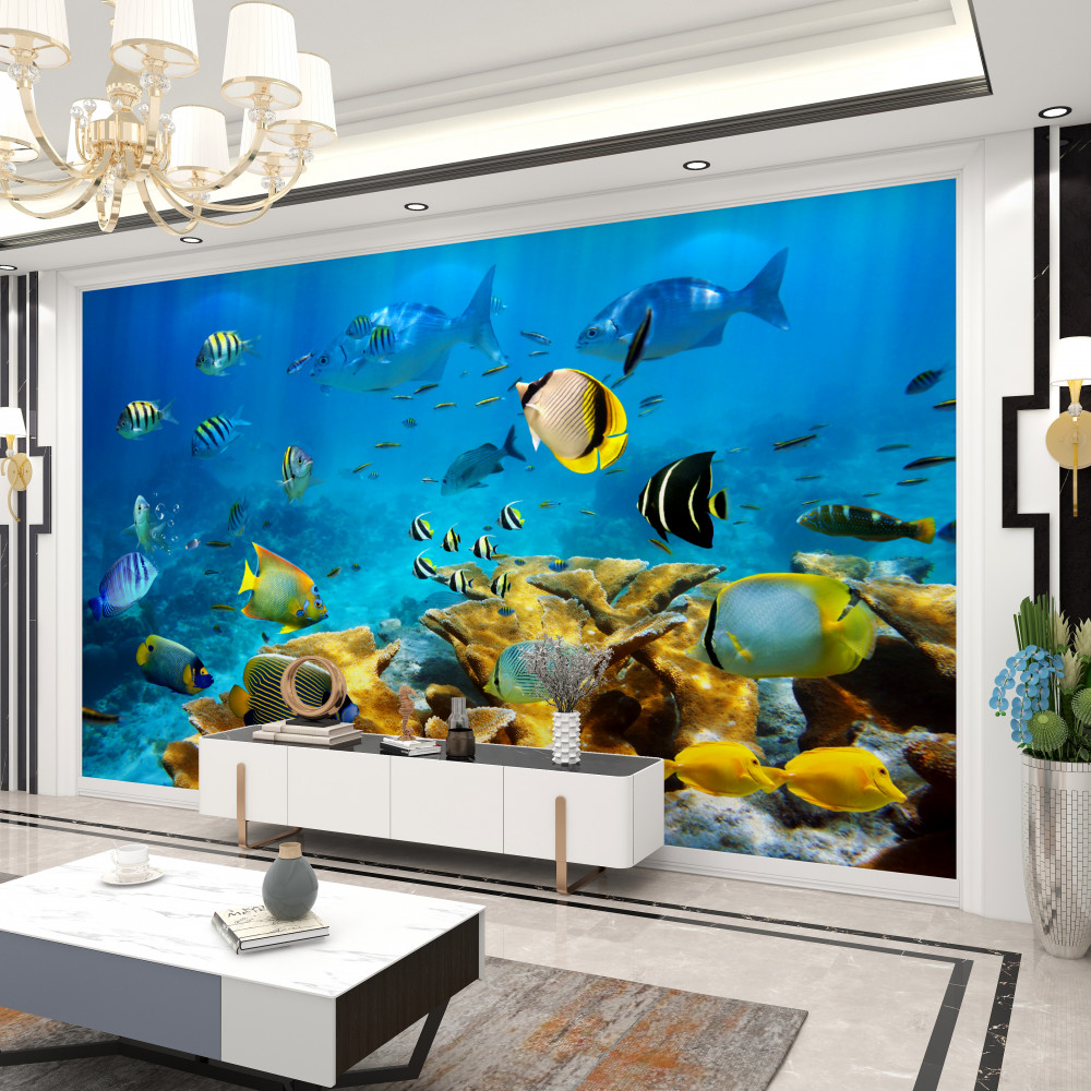 Fototapeta piękna ryba w morzu