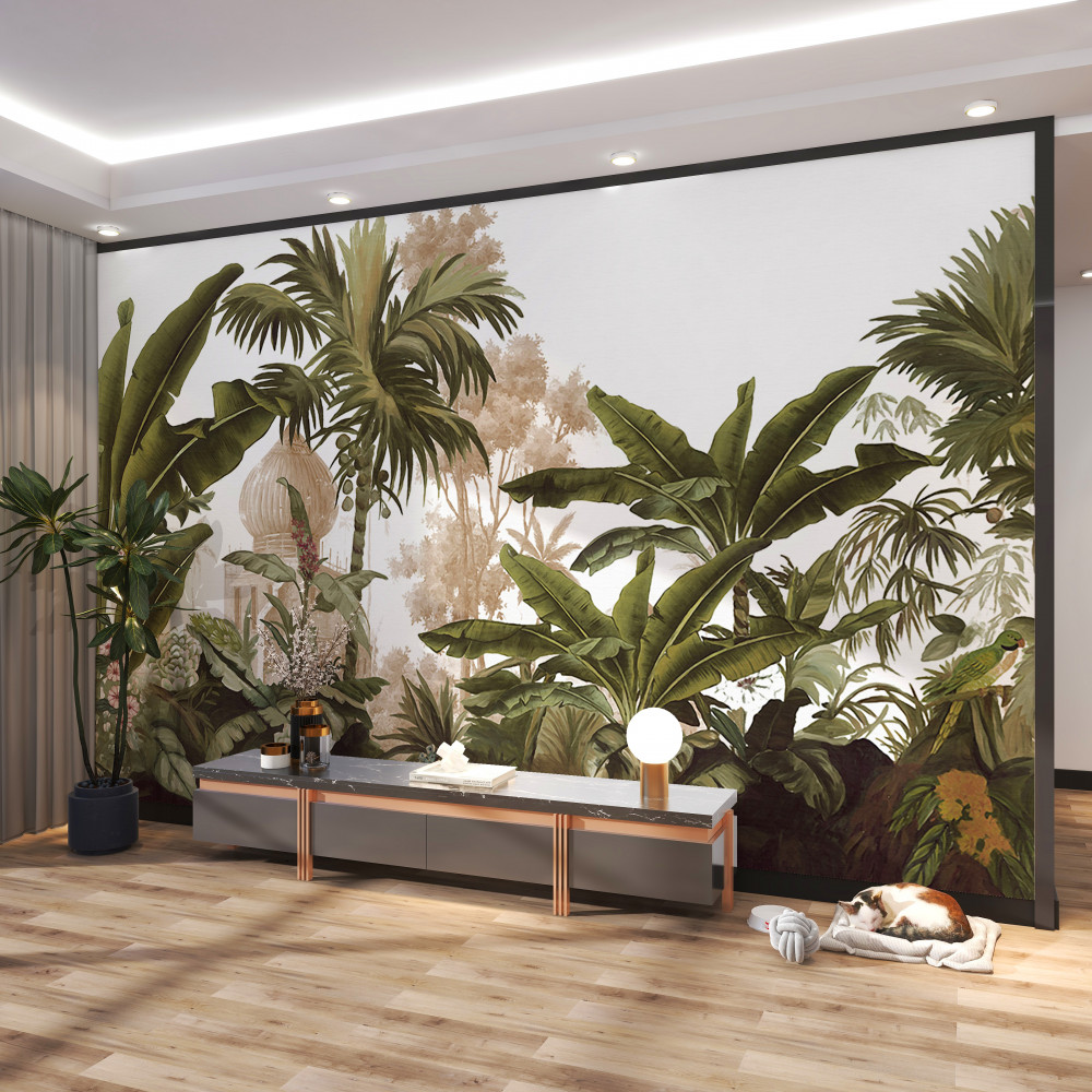 Fototapeta świątynia w zielonej dżungli