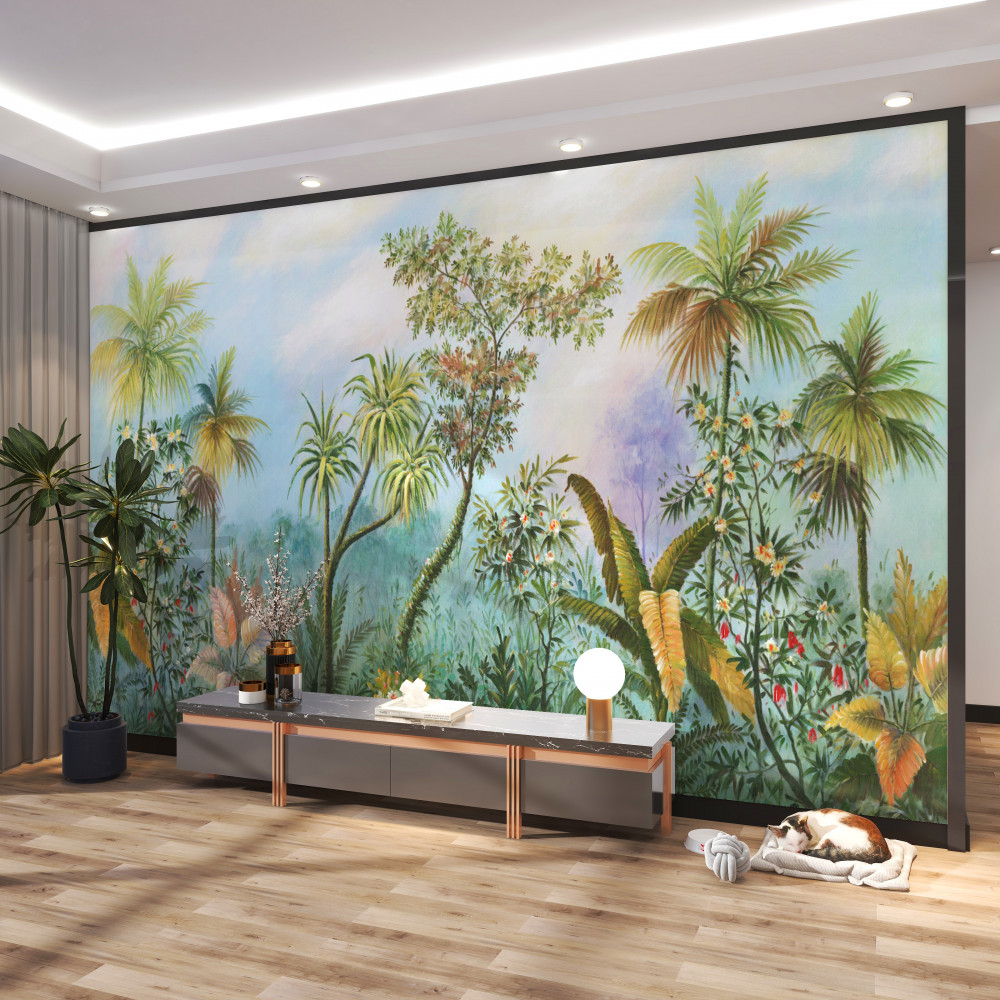 Fototapeta różnorodność flory lasów w ciągu dnia