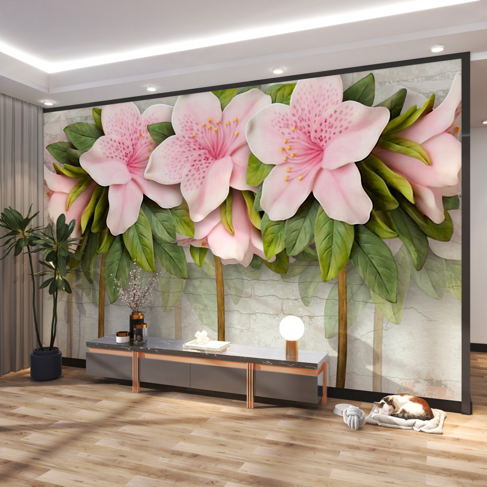 Fototapeta miękkie różowe lilie