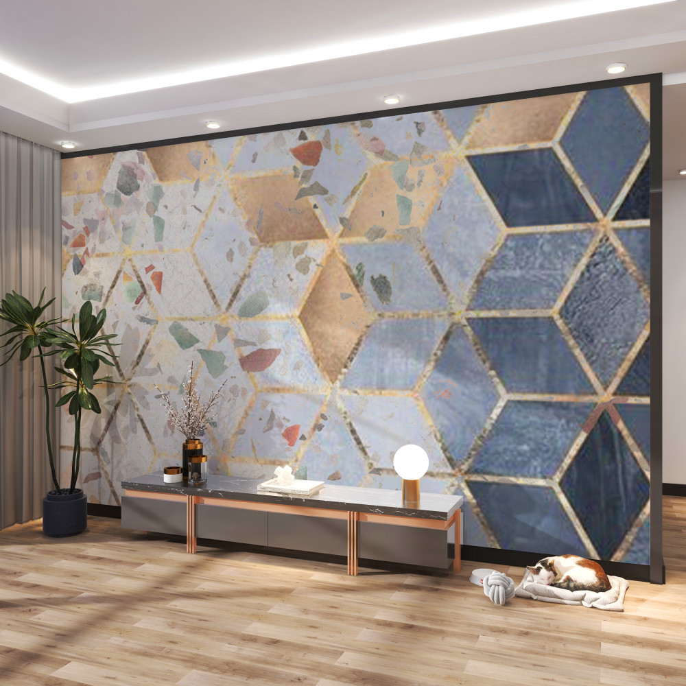 Fototapeta kwiaty i opadłe liście