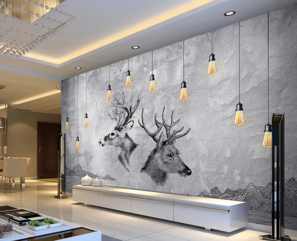 Fototapeta Port rodzinny jeleni na naturalnym tle