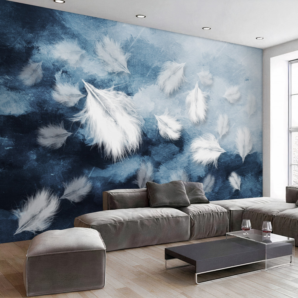 Fototapeta puszyste białe piórka