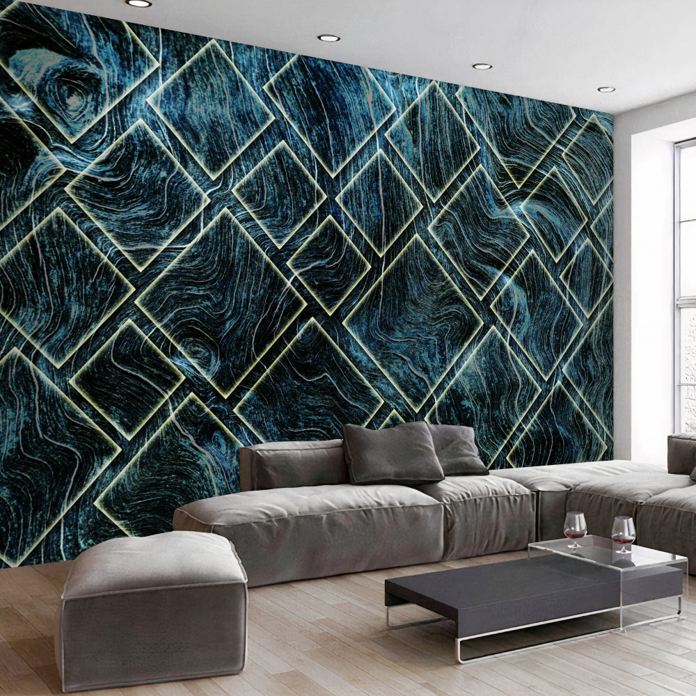 Fototapeta czarny dym w białych liczbach