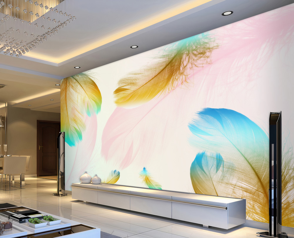 Fototapeta pastelowe piórka