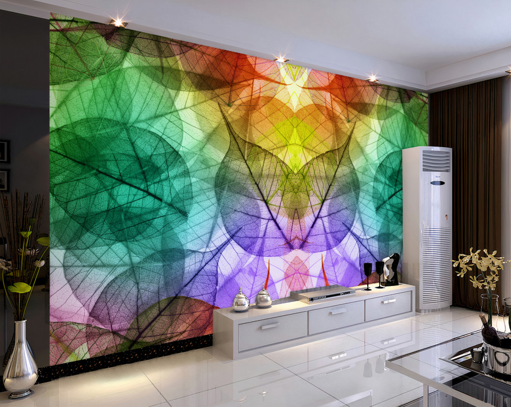 Fototapeta odmiana liści tęczowych