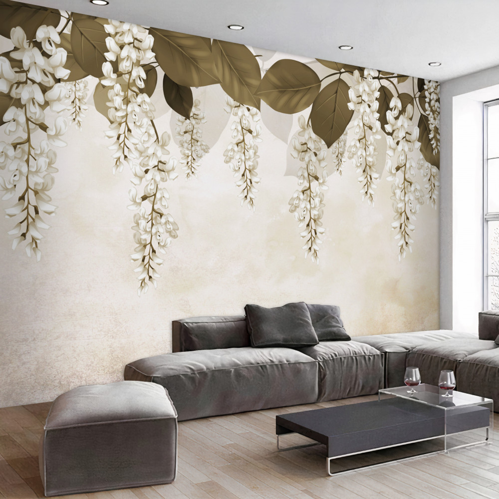 Fototapeta białe kwiaty akacji