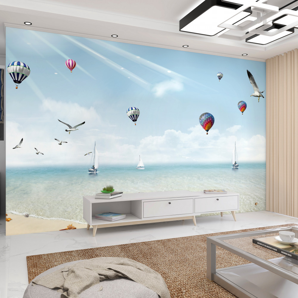 Fototapeta balony w morzu