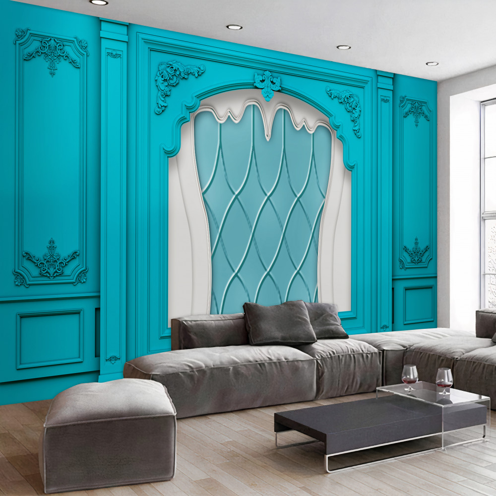 Fototapeta niebieskie witraże