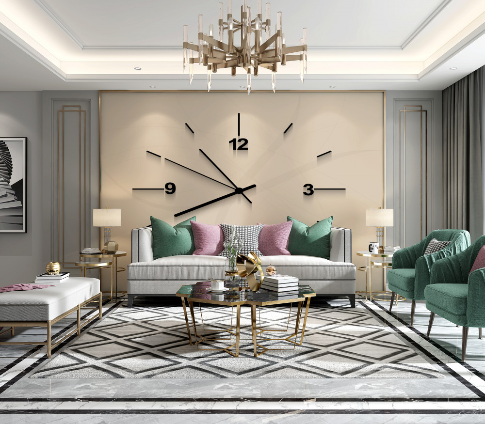 Fototapeta 4-cyfrowy zegar ścienny