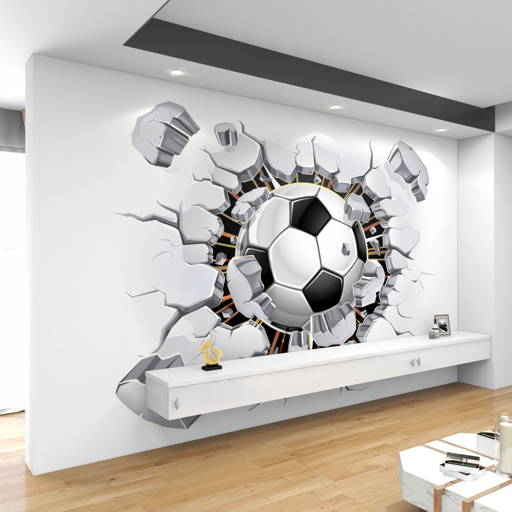 Fototapeta latająca piłka nożna