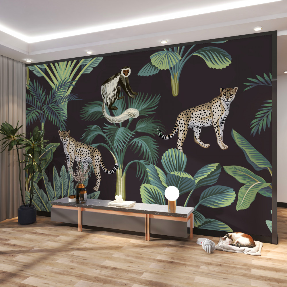 Fototapeta stali mieszkańcy dżungli