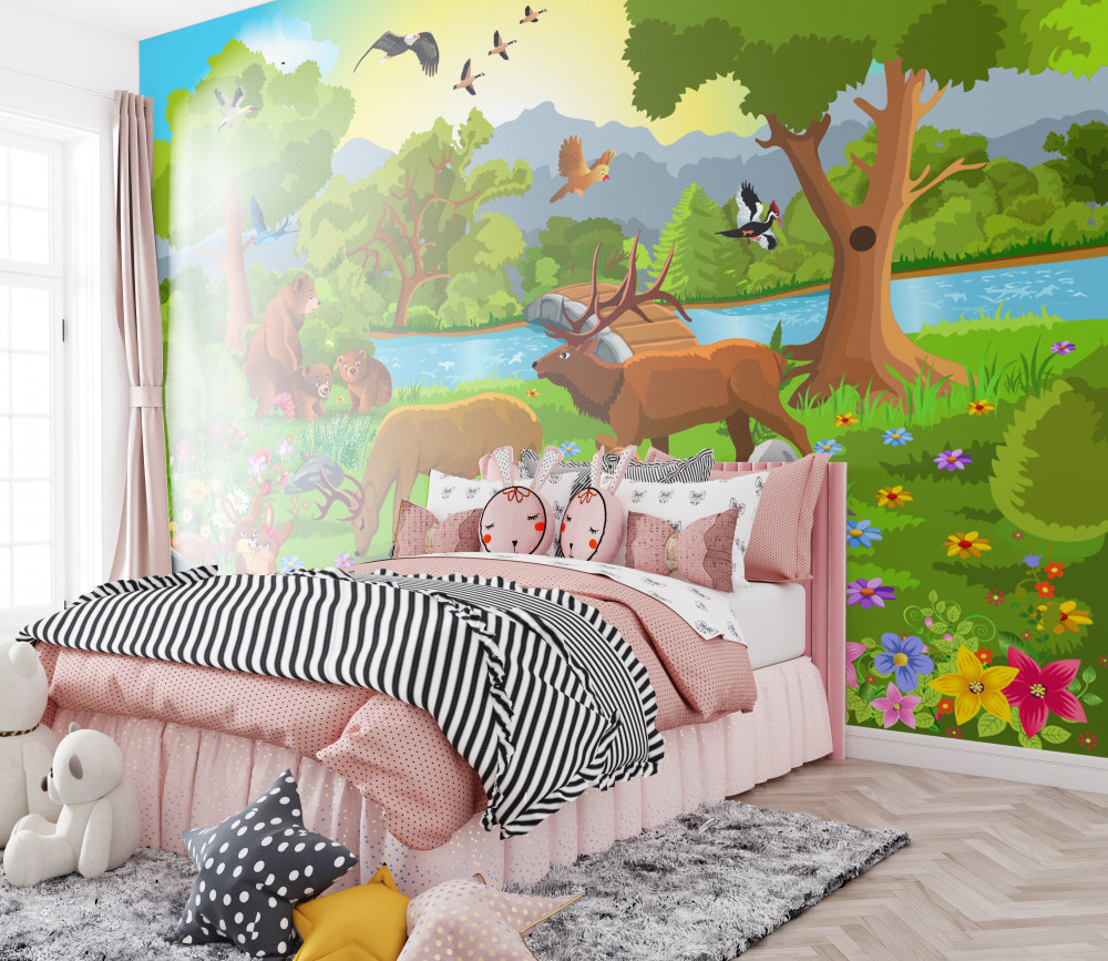 Fototapeta zwierzęta na łące