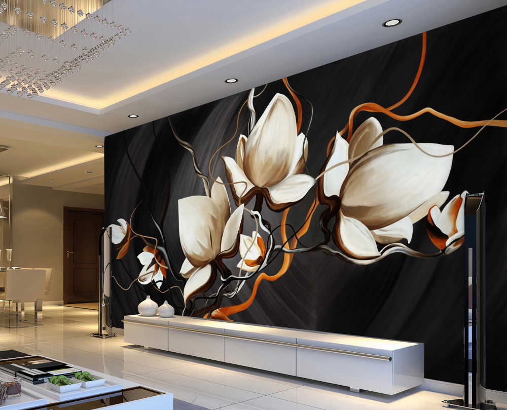 Fototapeta kwitnąca biała magnolia