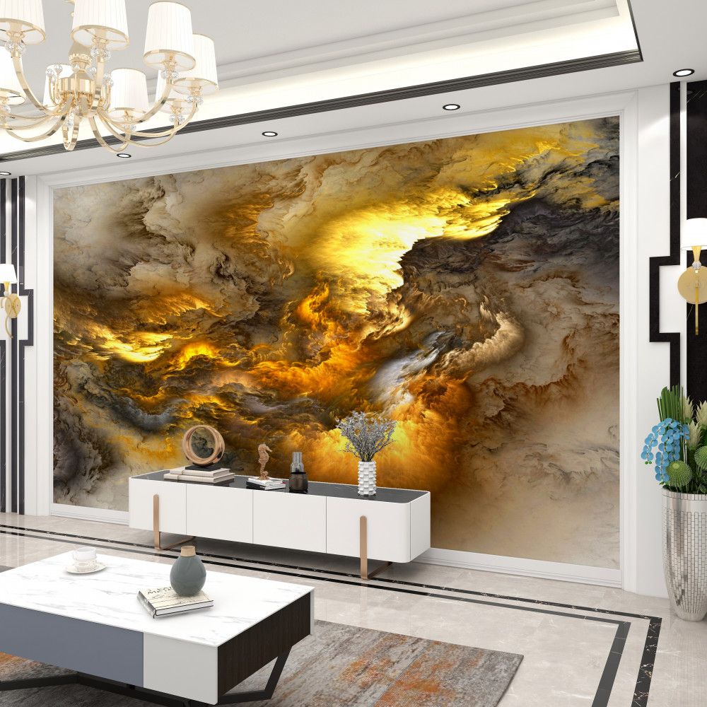 Fototapeta stosunek złota na beżowym marmurze