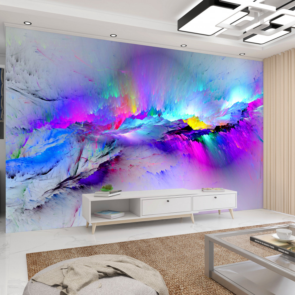 Fototapeta zorza polarna nad Antarktydą