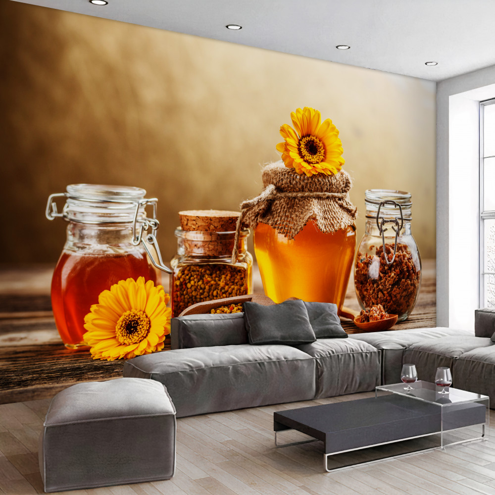 Fototapeta pyszne produkty pszczele