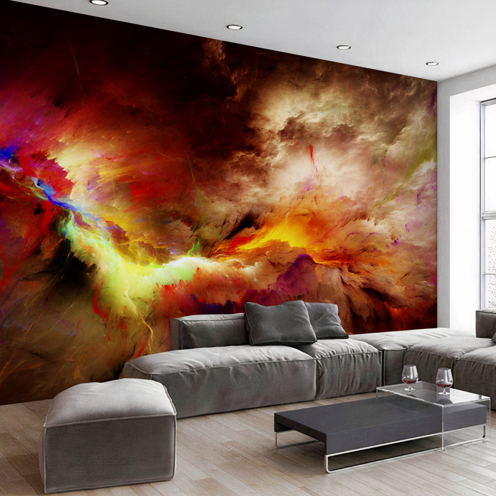 Fototapeta blask burzy podczas pustynnej burzy