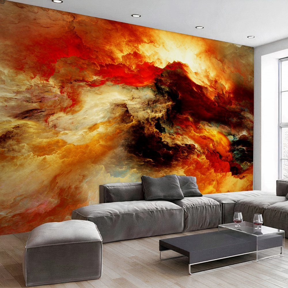 Fototapeta burza na kamiennej pustyni