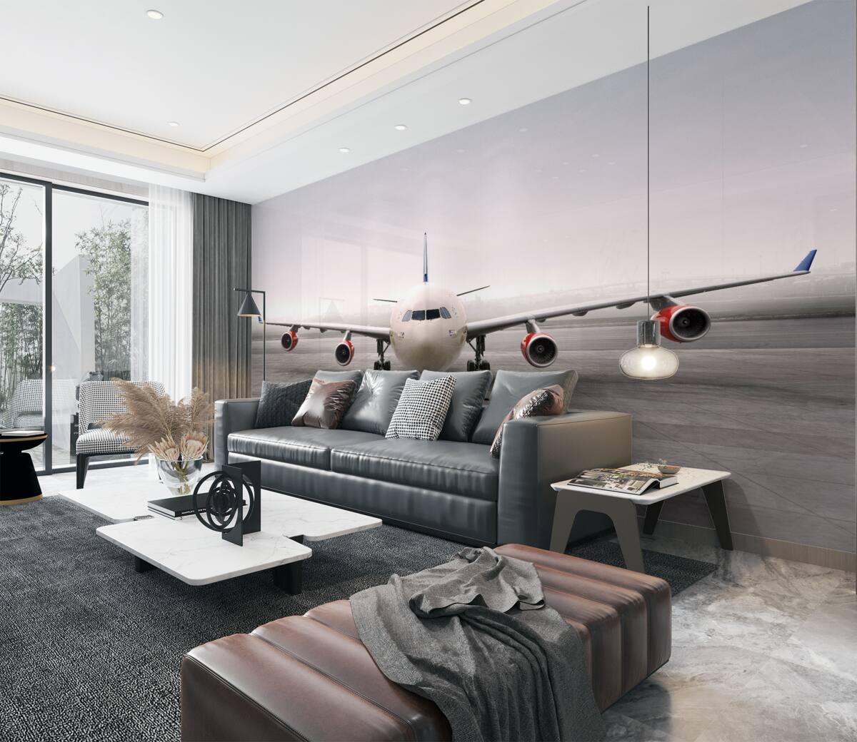 Fototapeta Samolot na lotnisku