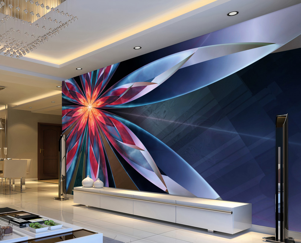 Fototapeta kwiat lotosu z czerwonym środkiem