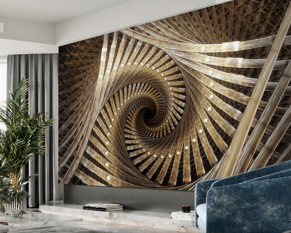 Fototapeta okrągłe schody w perspektywie