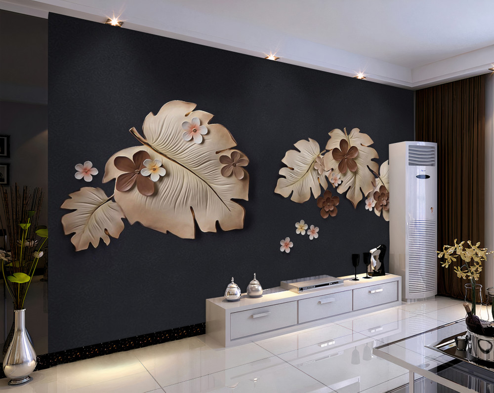 Fototapeta panel z brązowymi liśćmi