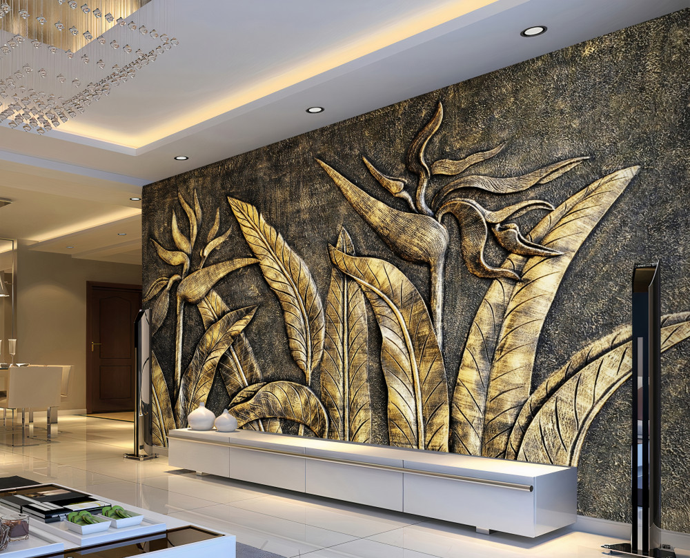 Fototapeta brązowa tekstura roślin tropikalnych