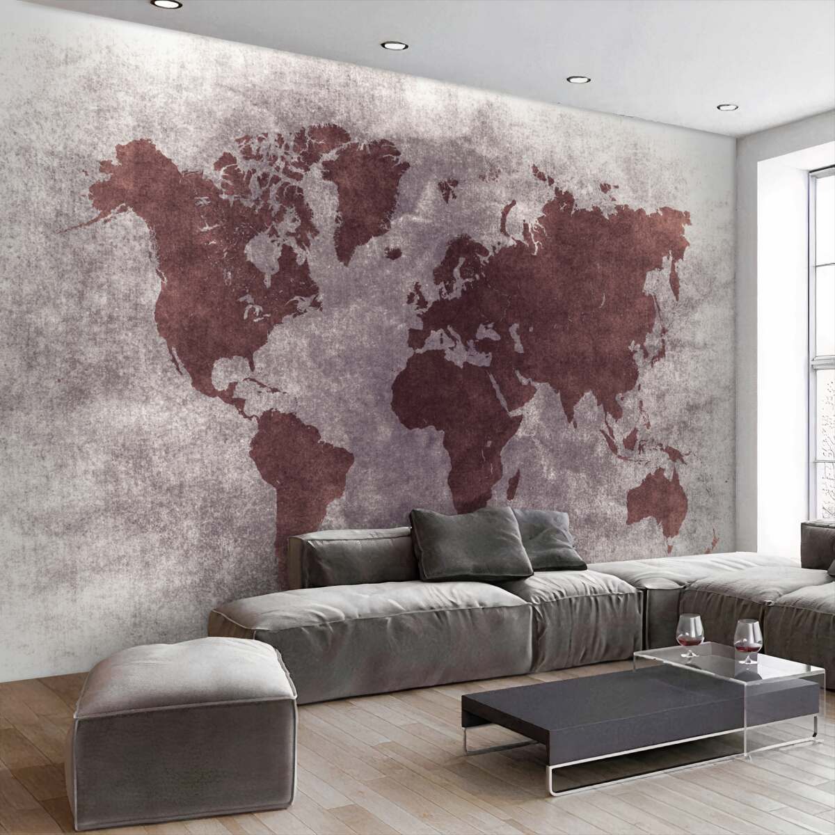 Fototapeta Granice mapy świata