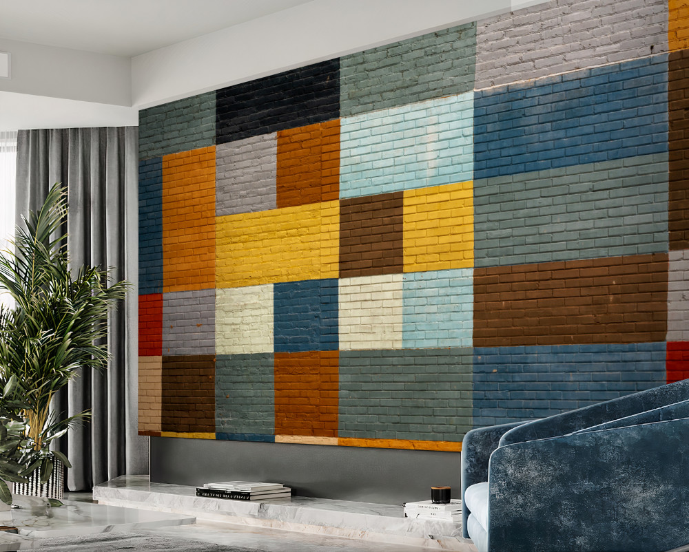 Fototapeta kolorowe prostokątne kształty