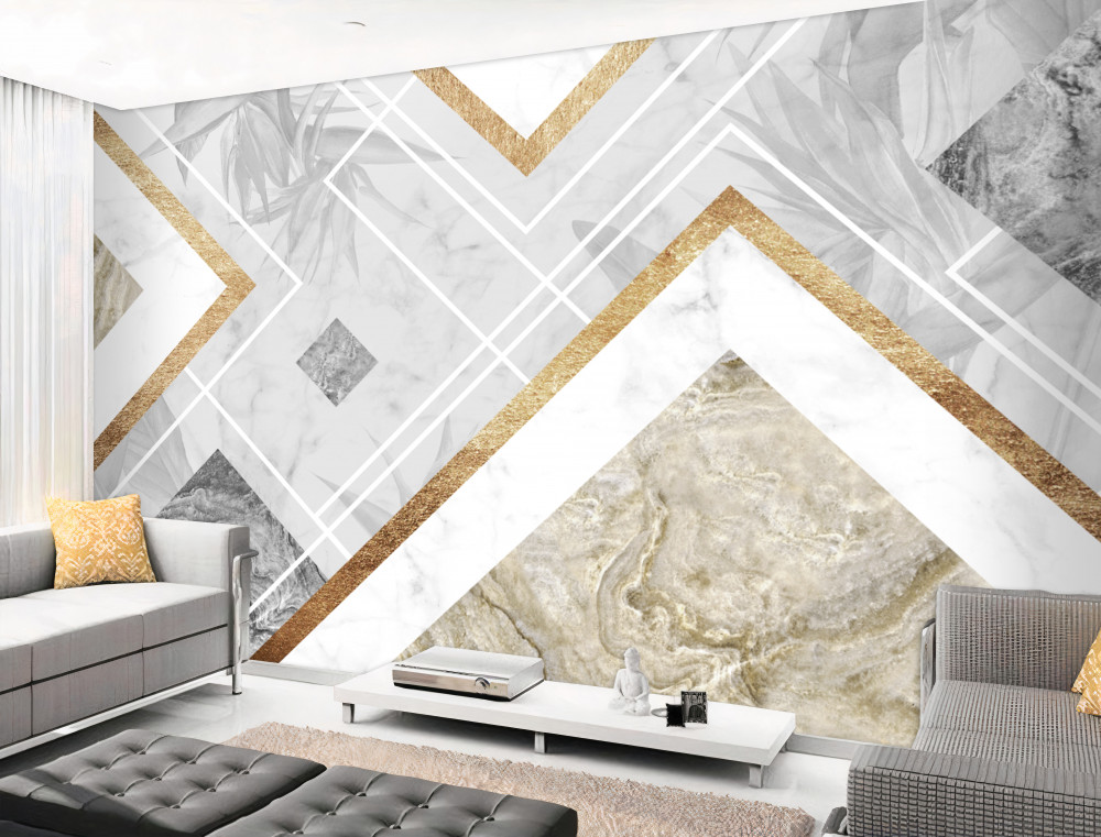 Fototapeta marmur z prostokątnymi liniami