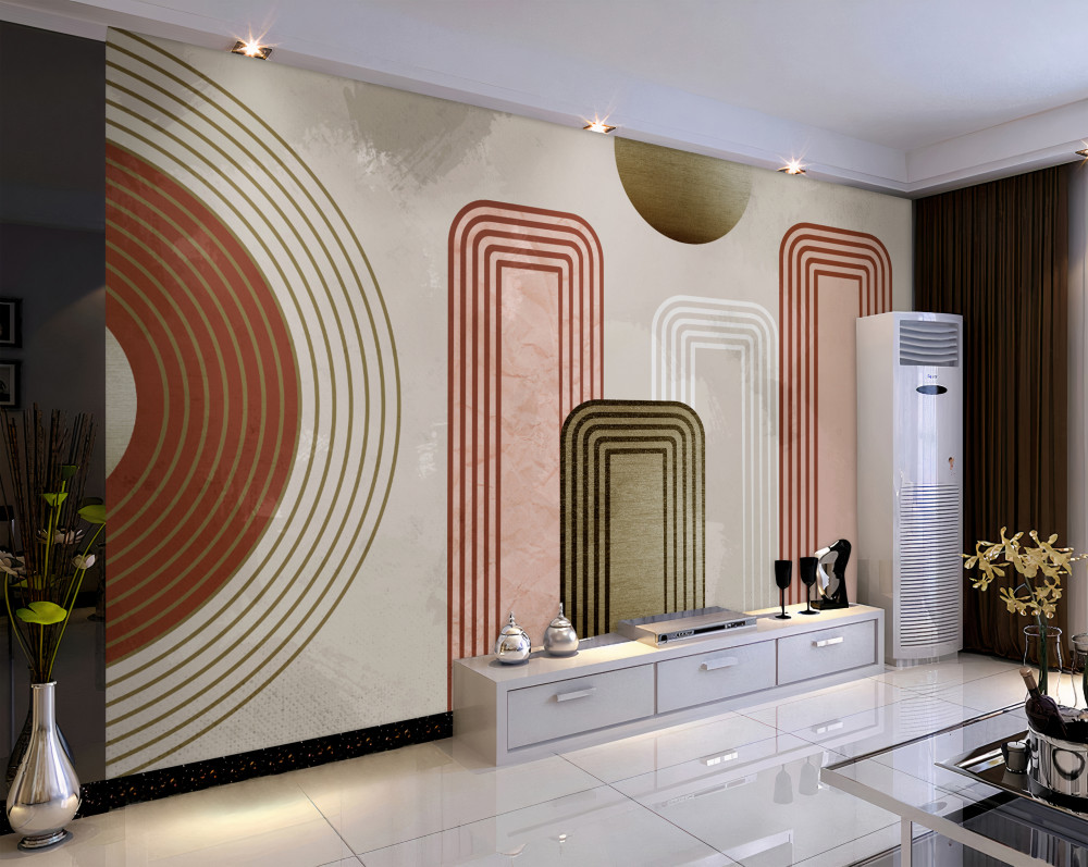 Fototapeta prostokątne linie w pastelowych kolorach