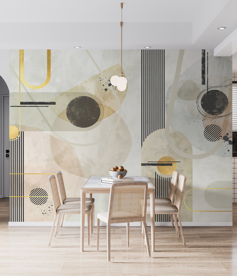 Fototapeta abstrakcyjne pionowe linie i kształty