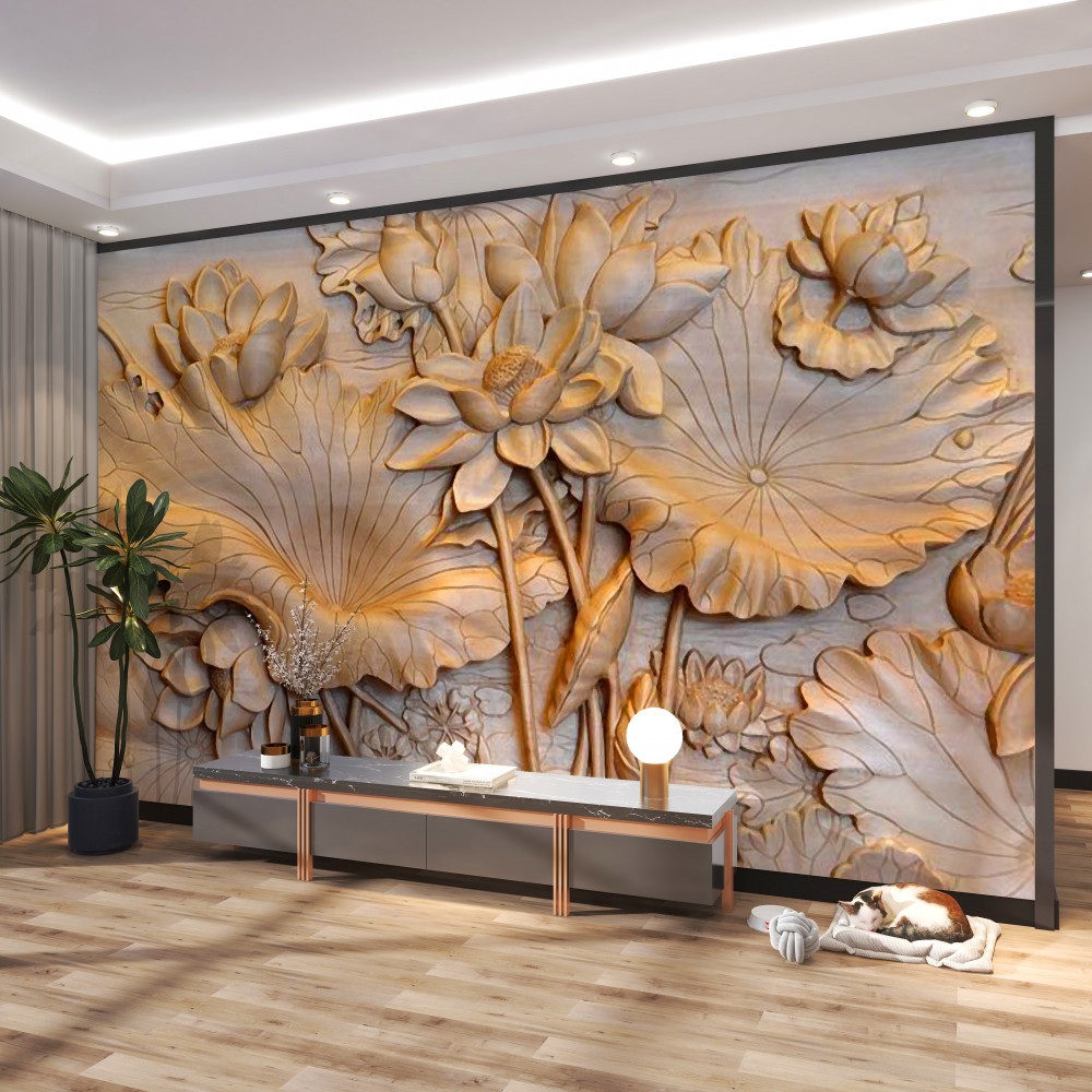 Fototapeta skład strukturalny kwiatów i liści