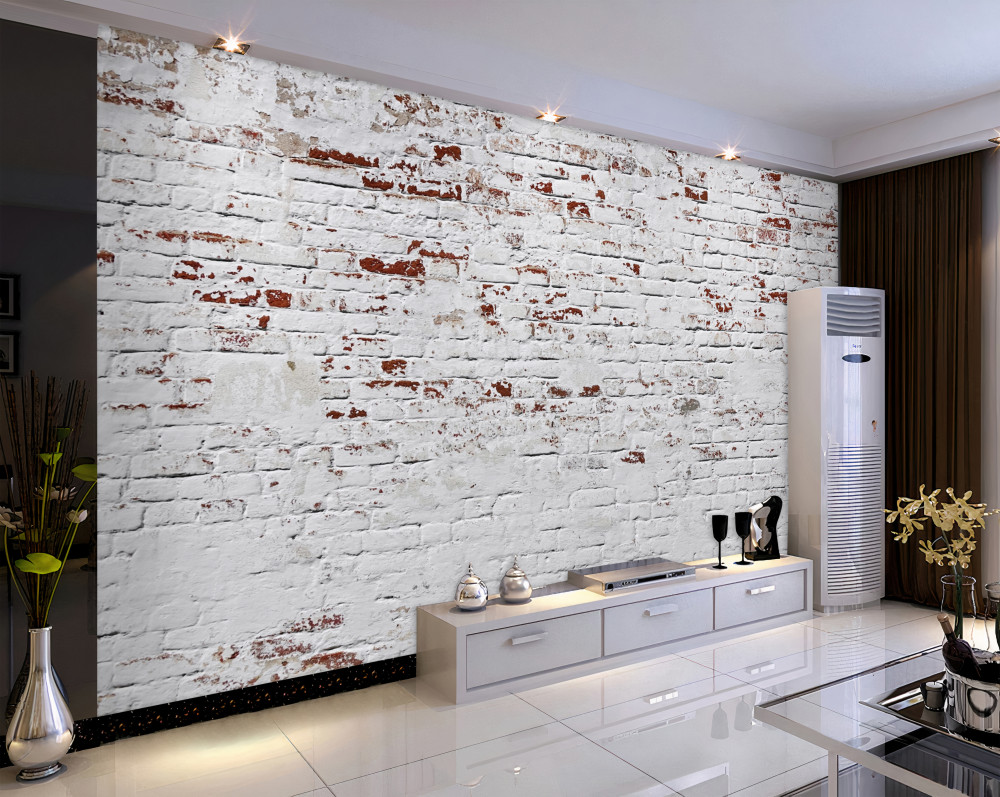 Fototapeta odrywając się od ceglanego muru