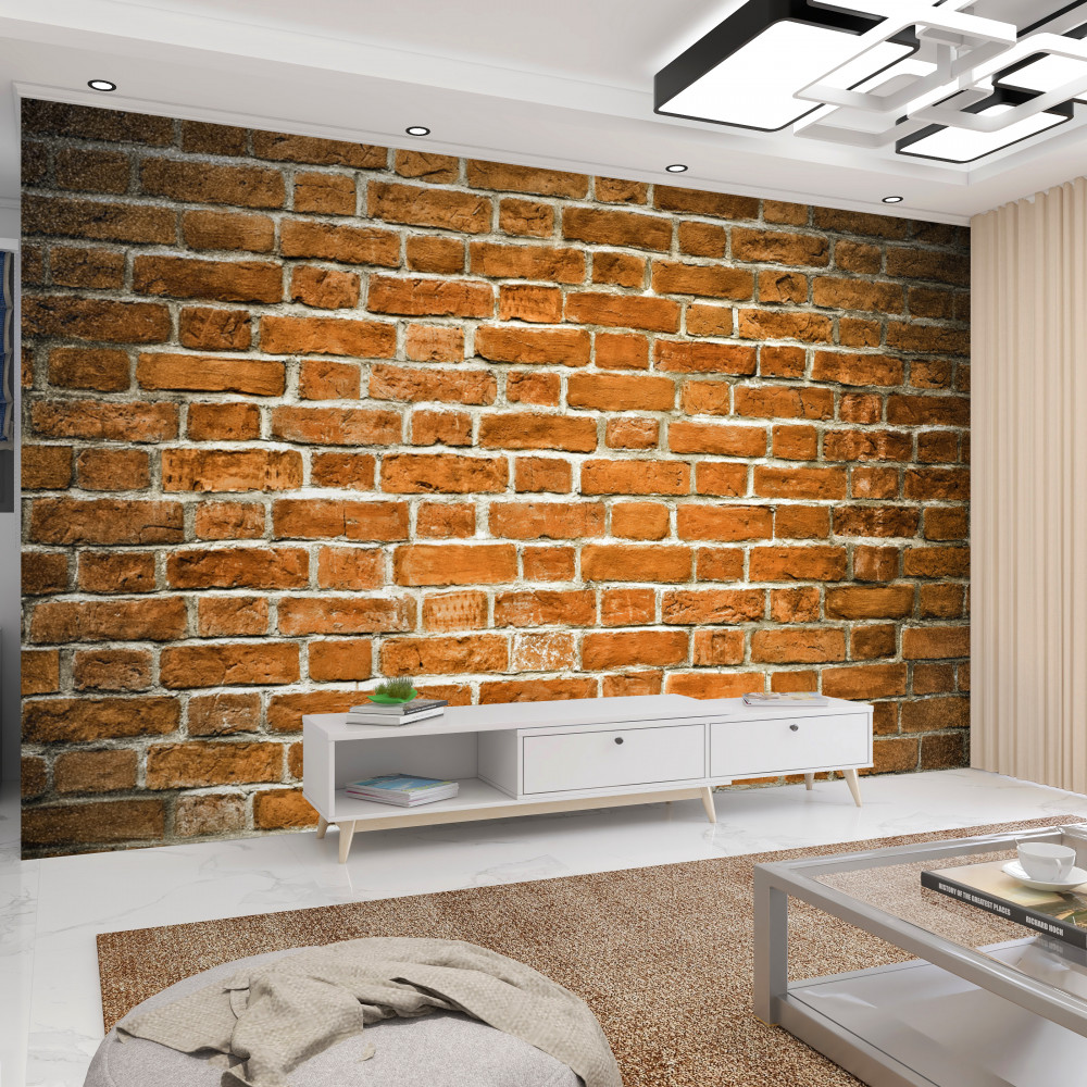 Fototapeta brązowy mur z cegły