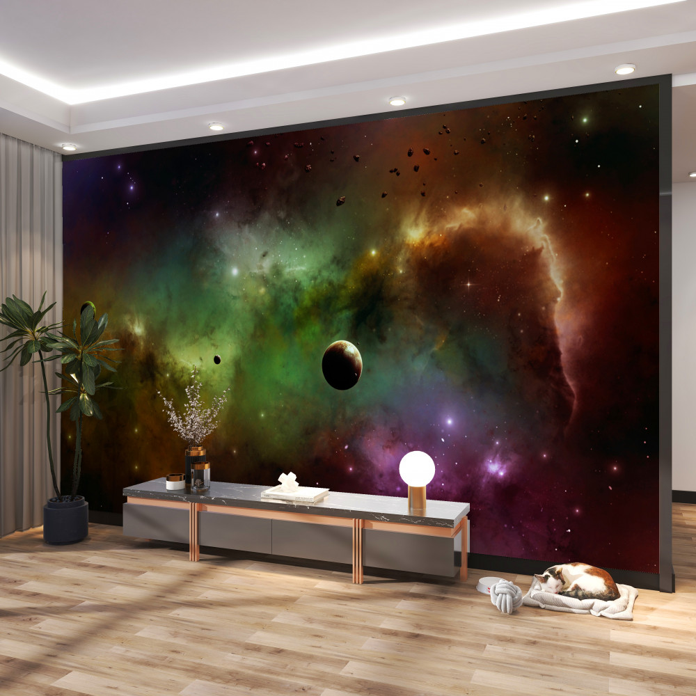 Fototapeta wyjątkowa kolorowa galaktyka