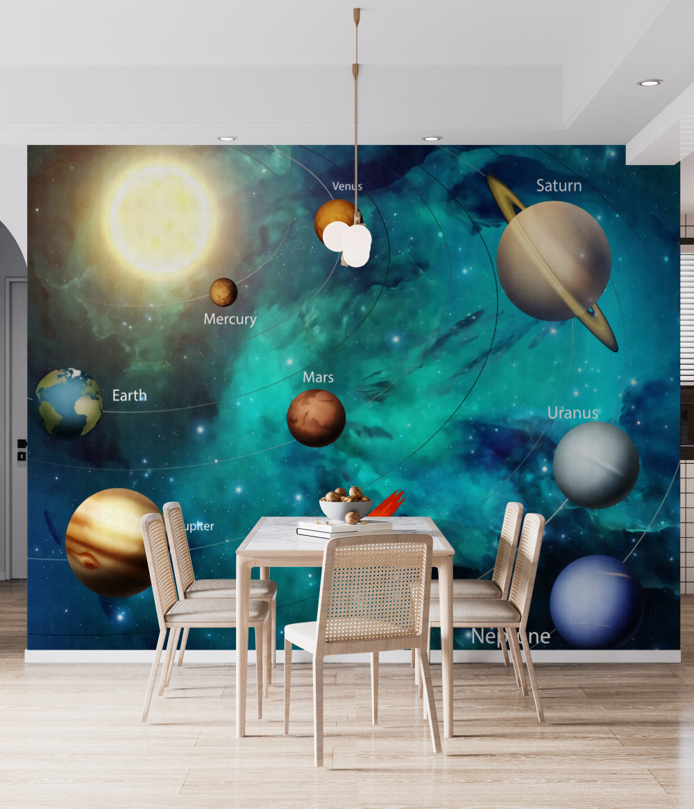 Fototapeta parada nazwanych planet