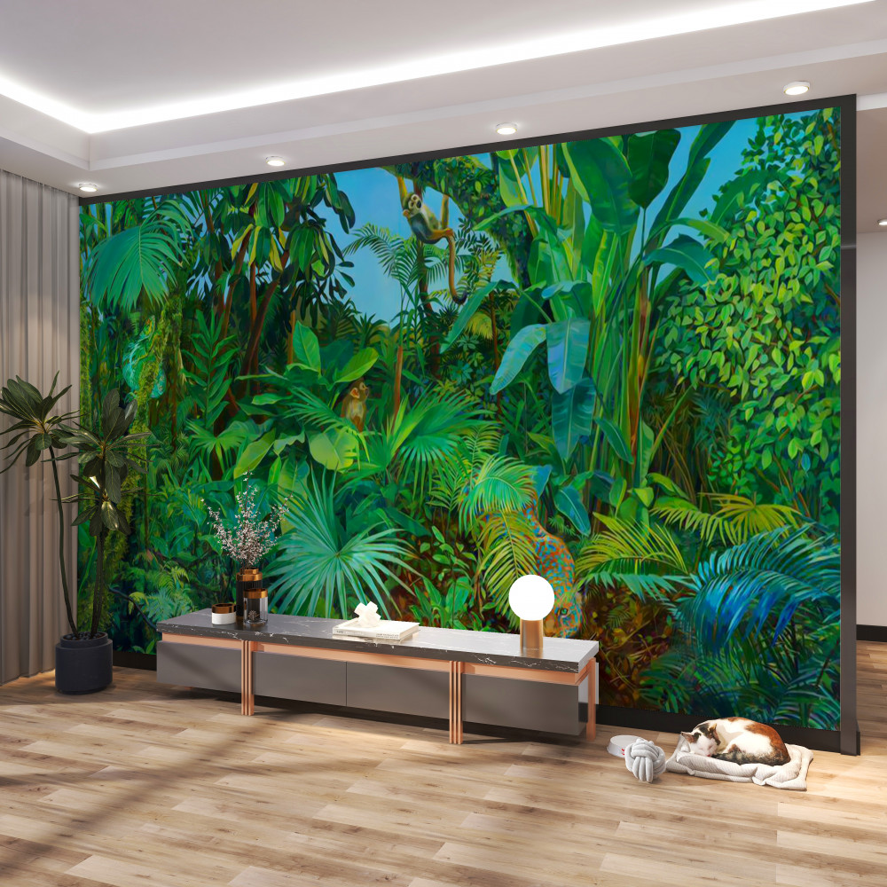 Fototapeta nieprzenikniona zielona dżungla