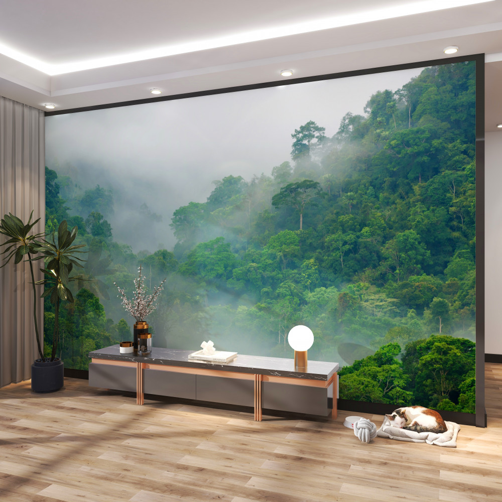 Fototapeta mgła w górskich tropikach