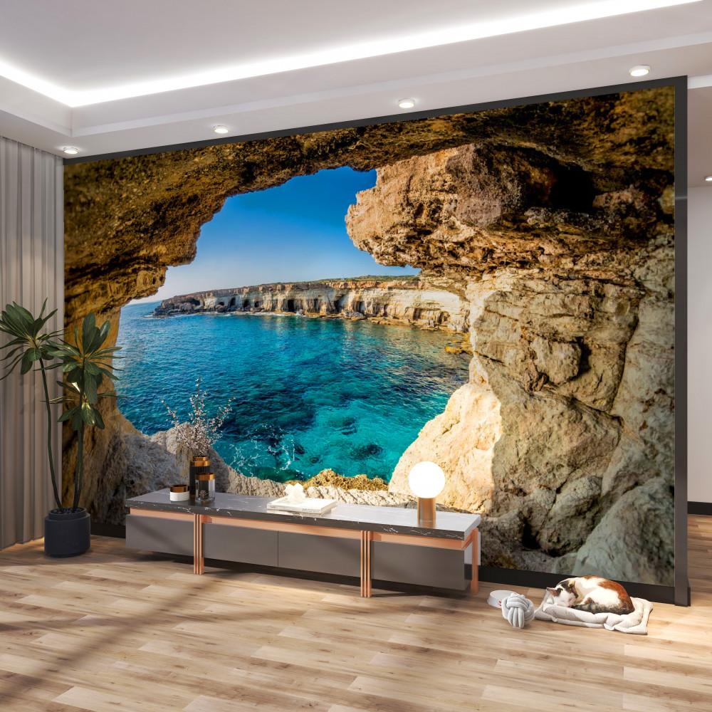 Fototapeta jaskinie morskie na Cyprze
