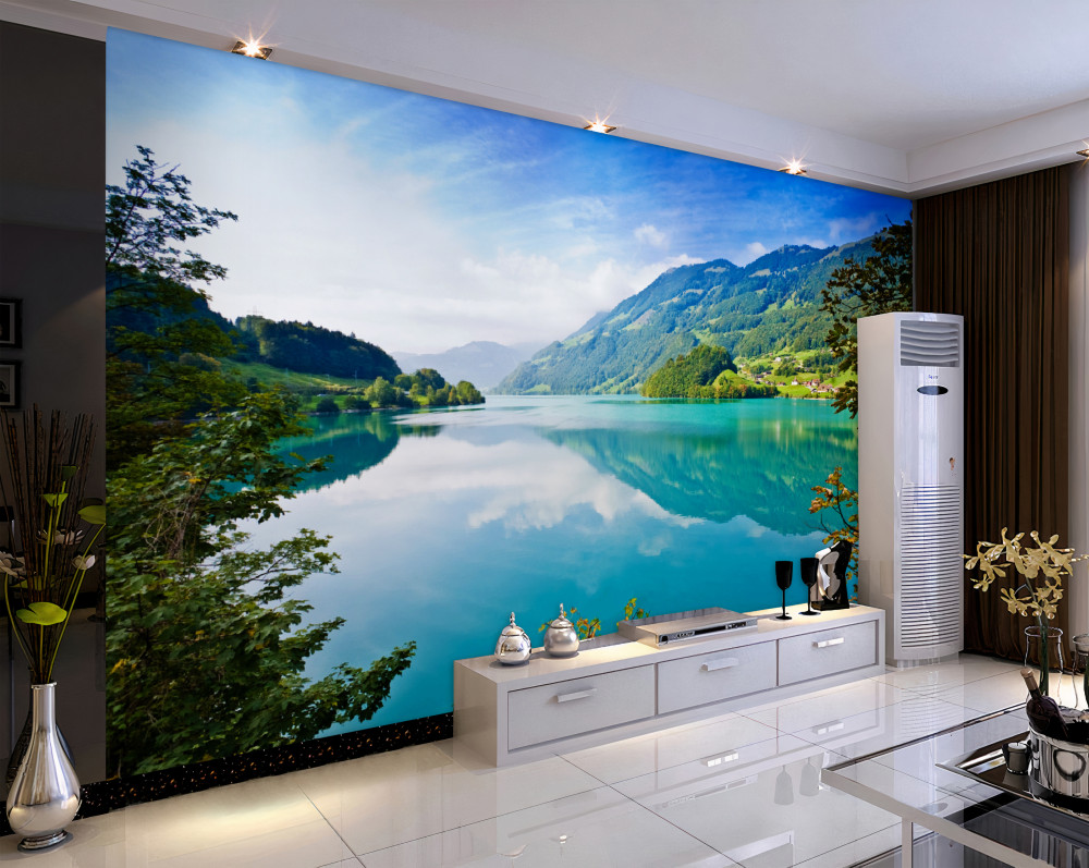 Fototapeta błękitne górskie jeziora