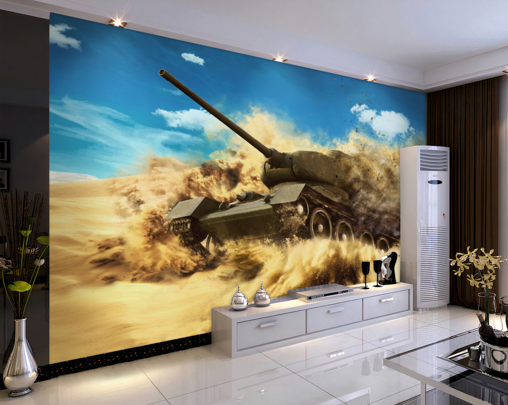 Fototapeta zbiornik poruszający się po piasku