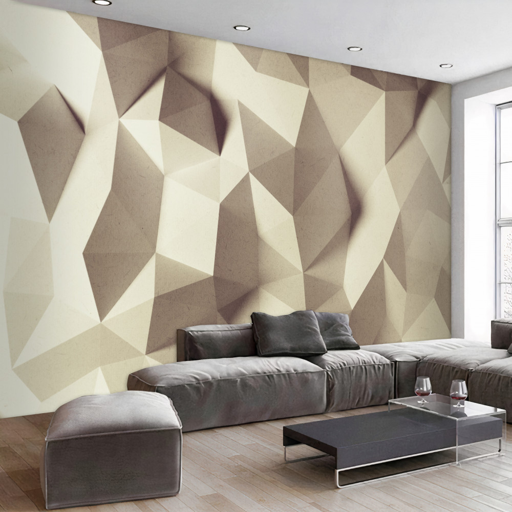 Fototapeta wolumetryczna tekstura kształtów geometrycznych