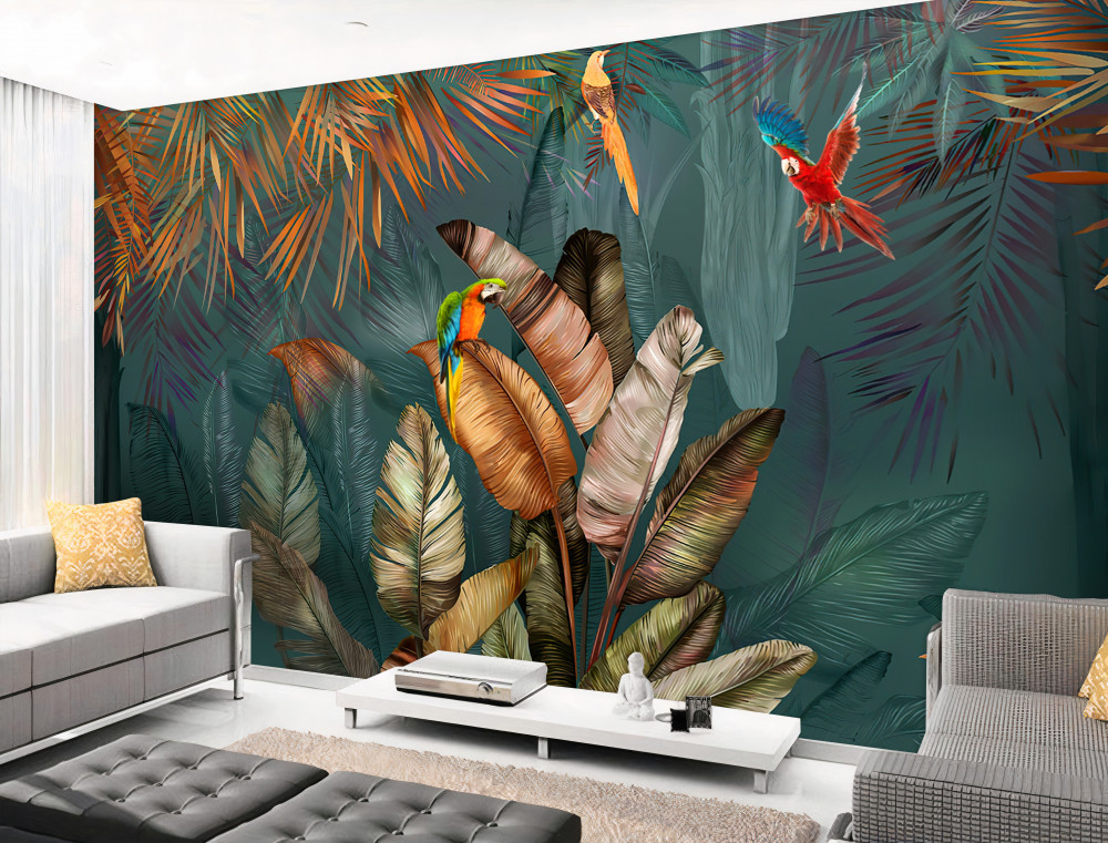 Fototapeta spotkanie dwóch papug