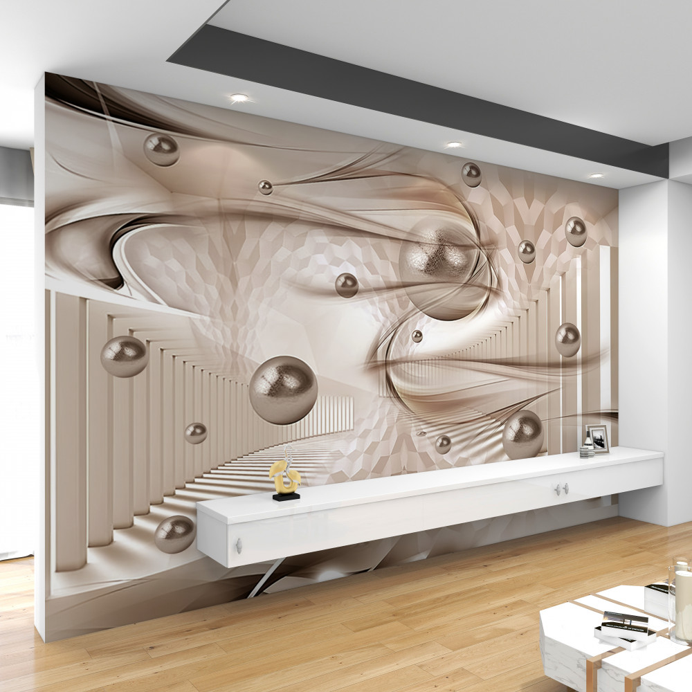 Fototapeta perły w różowym jedwabnym abstrakcie