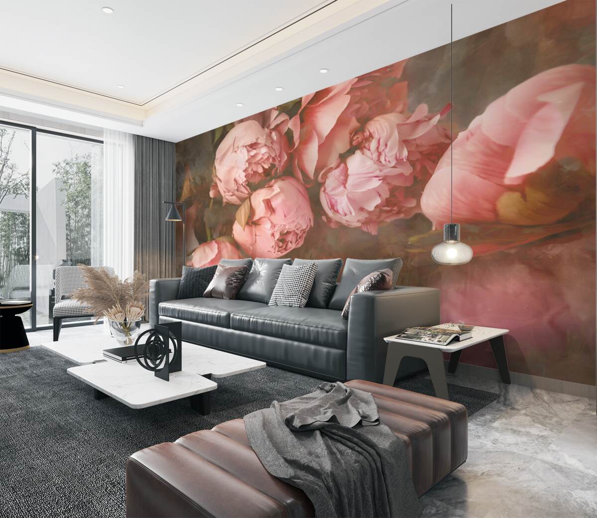 Fototapeta Miękkie różowe piwonie