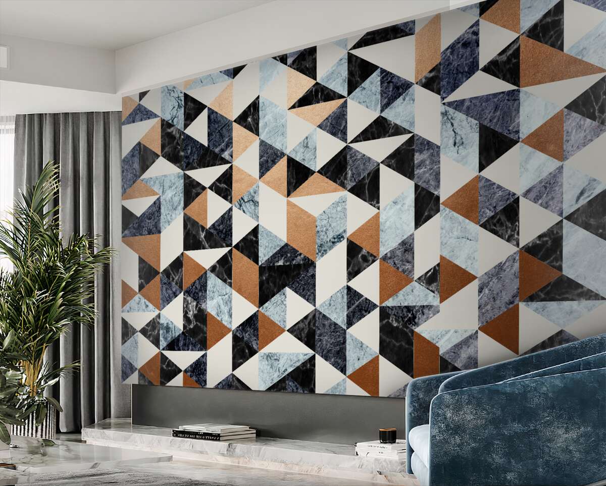 Fototapeta Panel abstrakcyjnych kolorowych postaci