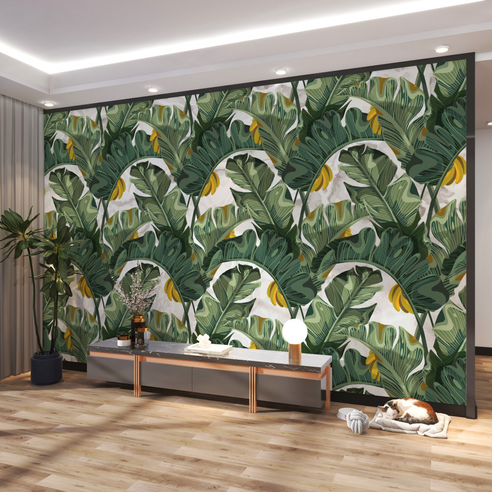 Fototapeta liście paproci w abstrakcyjnej formie