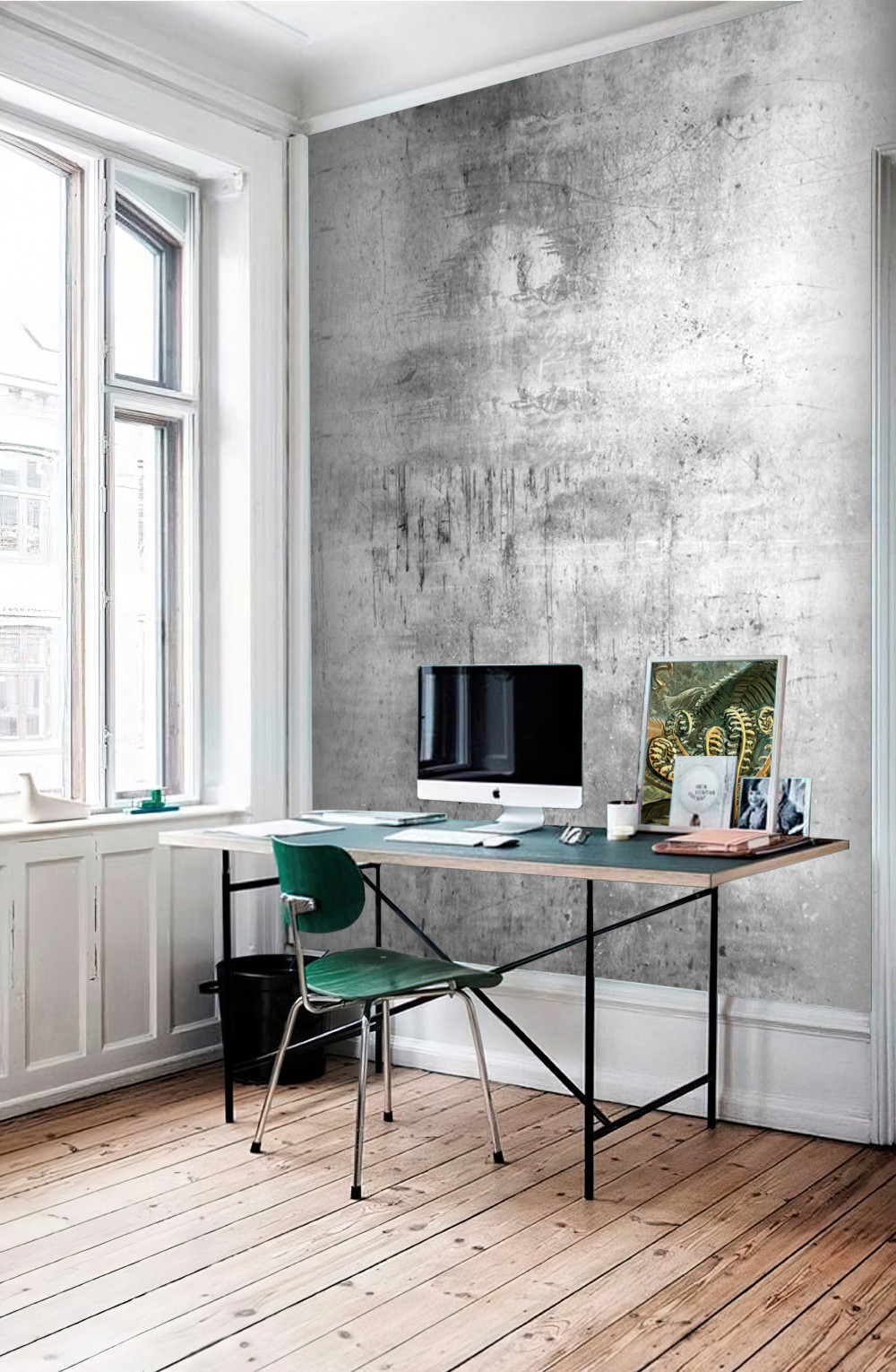 Fototapeta metaliczna powierzchnia w szarym kolorze